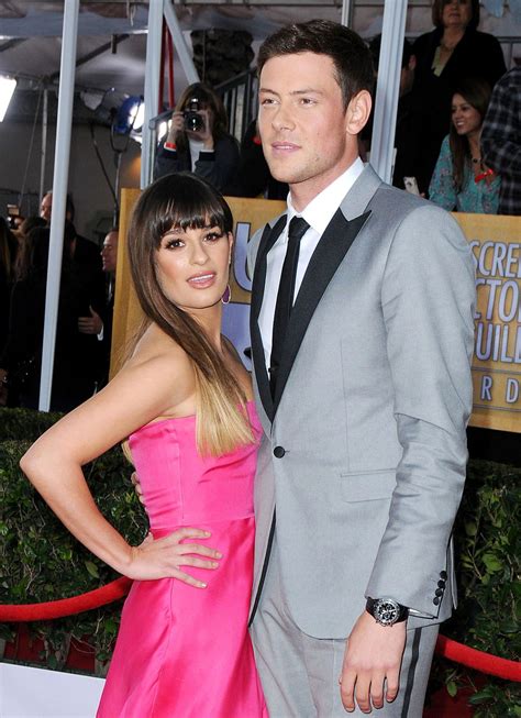 did lea michele date cory monteith